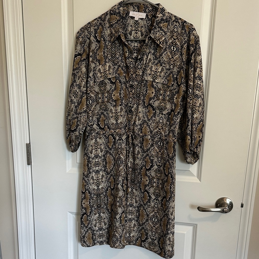 Snake Print Dress